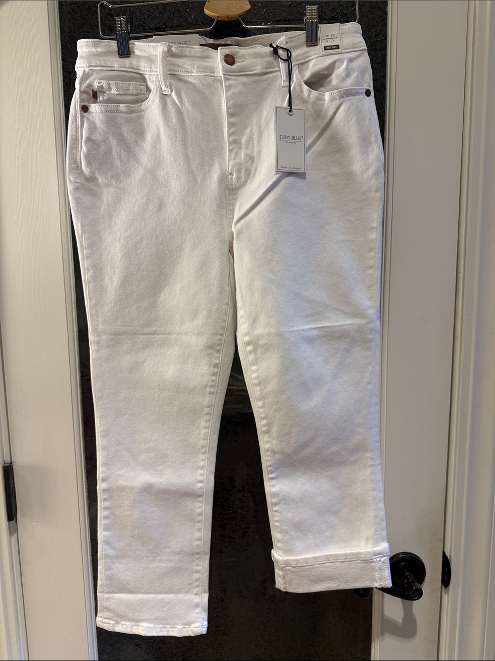 Judy Blue White Skinny Fit Mid Rise Capri Jeans 11/30 NWT